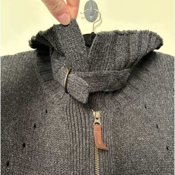 Soft Surroundings Gray Thick Full Zip Sweater NO SZ TAG SEE MEASURMENTS Winter - Picture 7 of 8